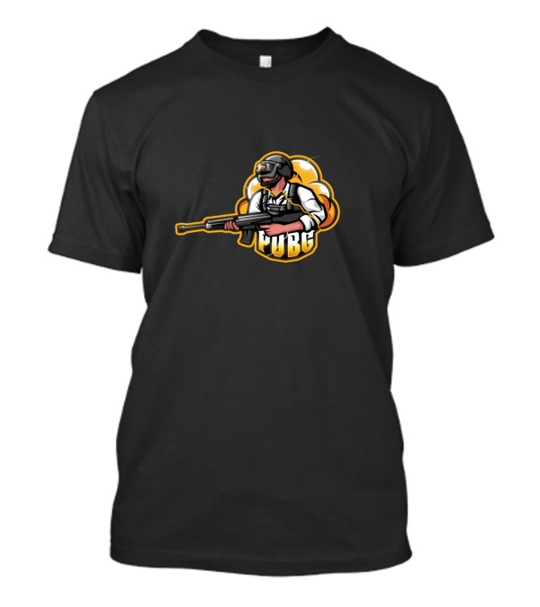 PUBG Playerunknown's Battlegrounds Character With Gun T-Shirt