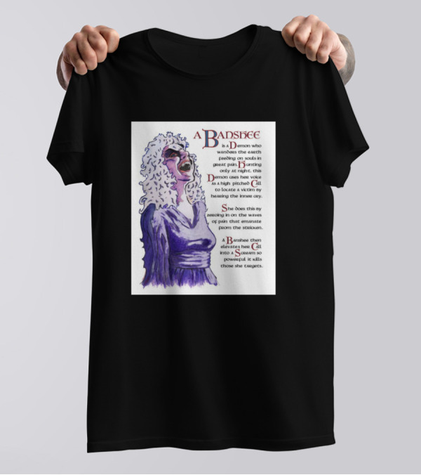 A Banshee Demon Screaming Souls In Pain High Pitch Calls T-Shirt