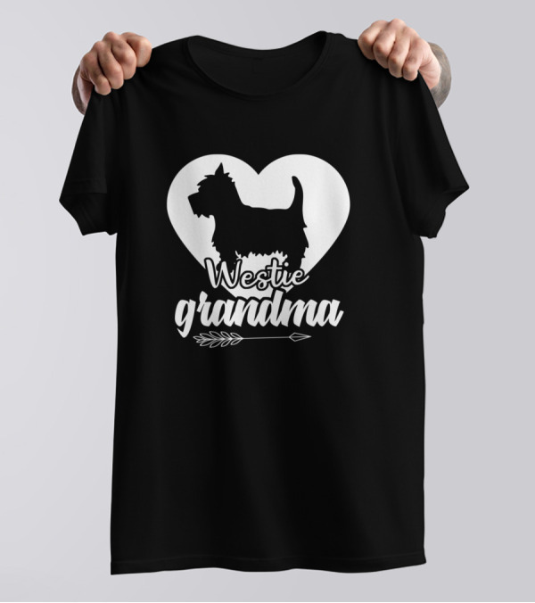 Westie Grandma Heart Arrow T-Shirt
