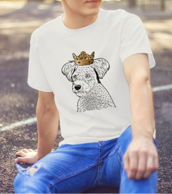 Pumi Dog With Ornate Royal Crown Regal King Queen T-Shirt