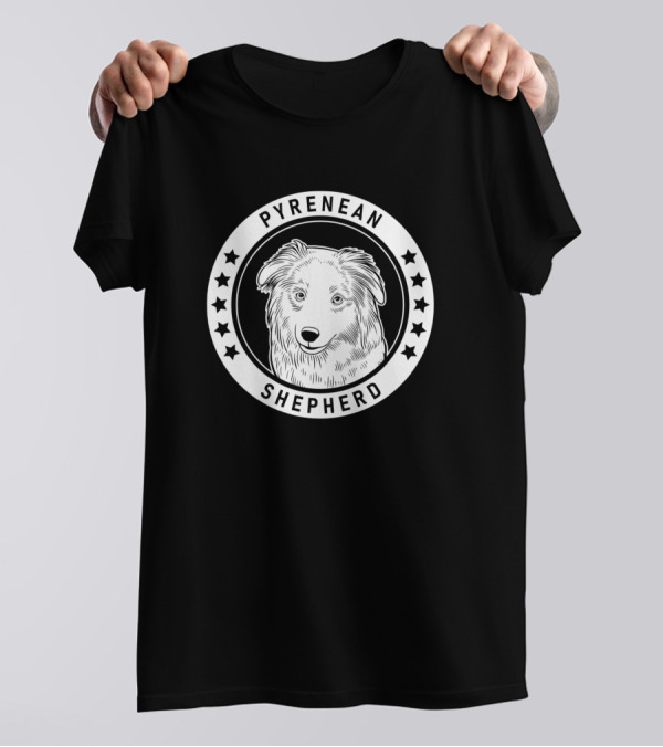 Pyrenean Shepherd Star Emblem Fan T-Shirt