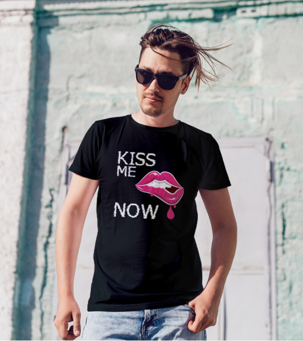 Kiss Me Now Rainbow Botox Glossy Lips Slimy T-Shirt