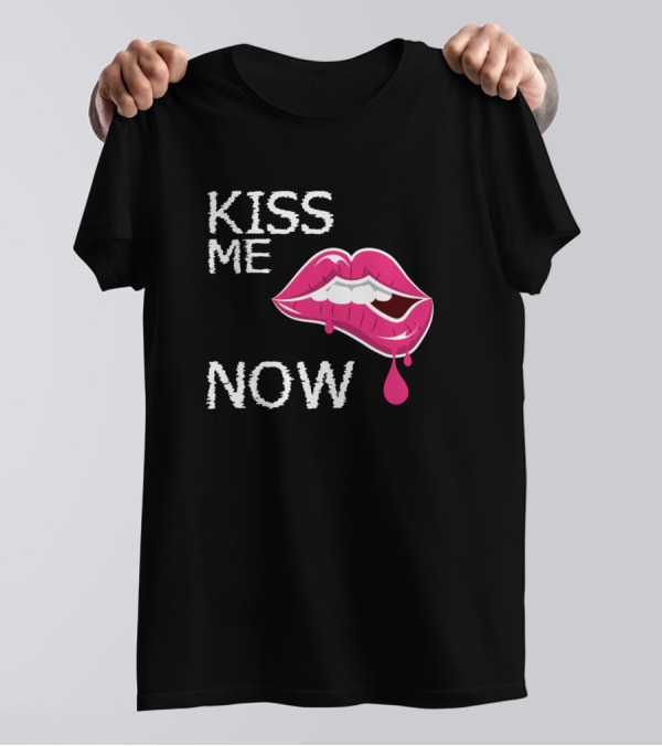 Kiss Me Now Rainbow Botox Glossy Lips Slimy T-Shirt