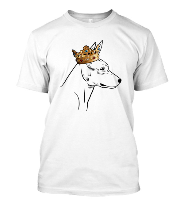 Rat Terrier Dog King Queen Crown Drawing T-Shirt