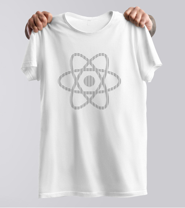 React Atomic Symbol Blueprint T-Shirt