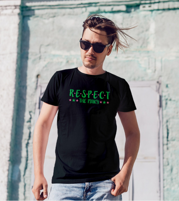 Respect The Pinky Aka Alpha Girl Pink And Green Ak T-Shirt