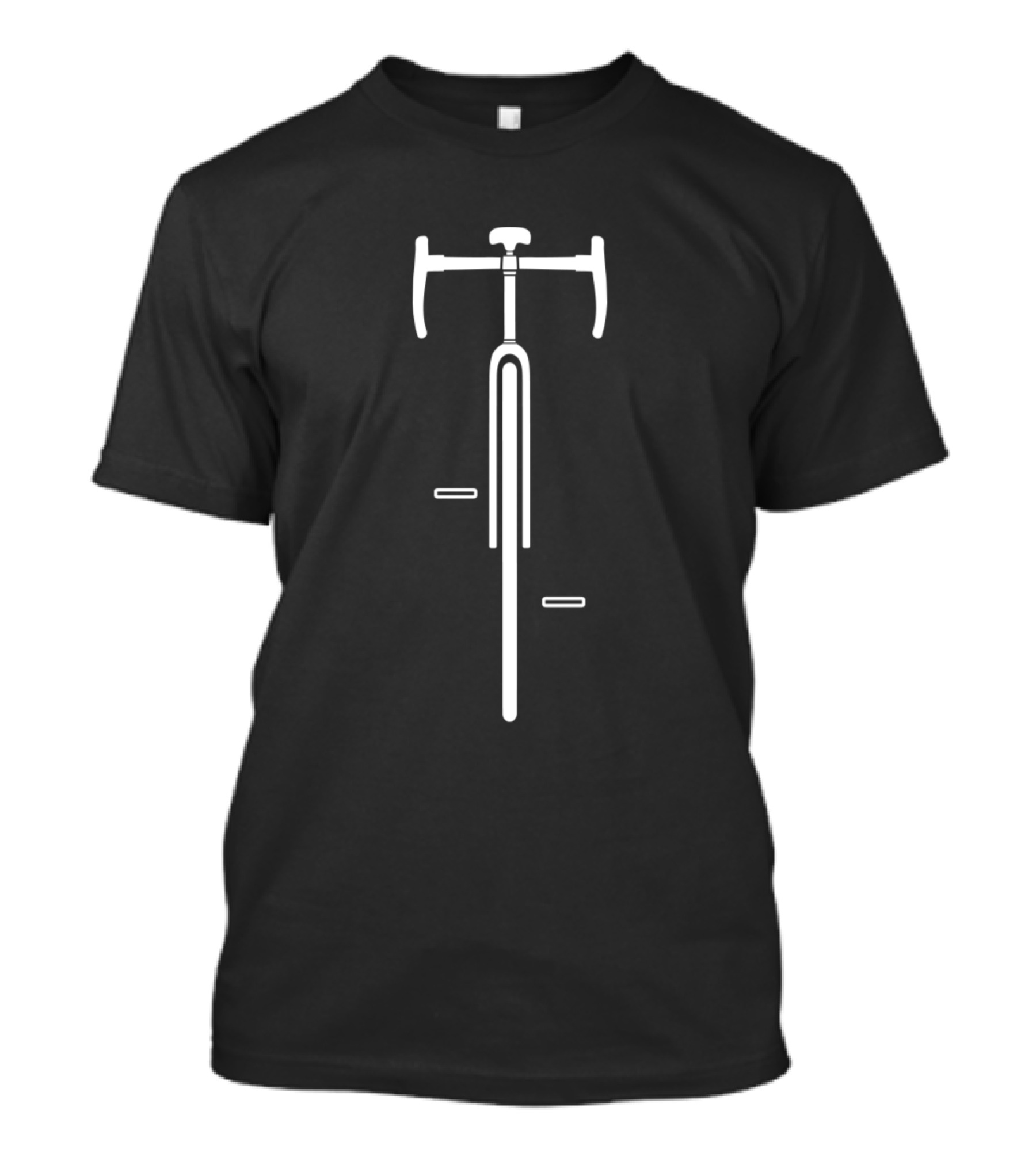 Road Bike Handlebar Front View T-Shirt