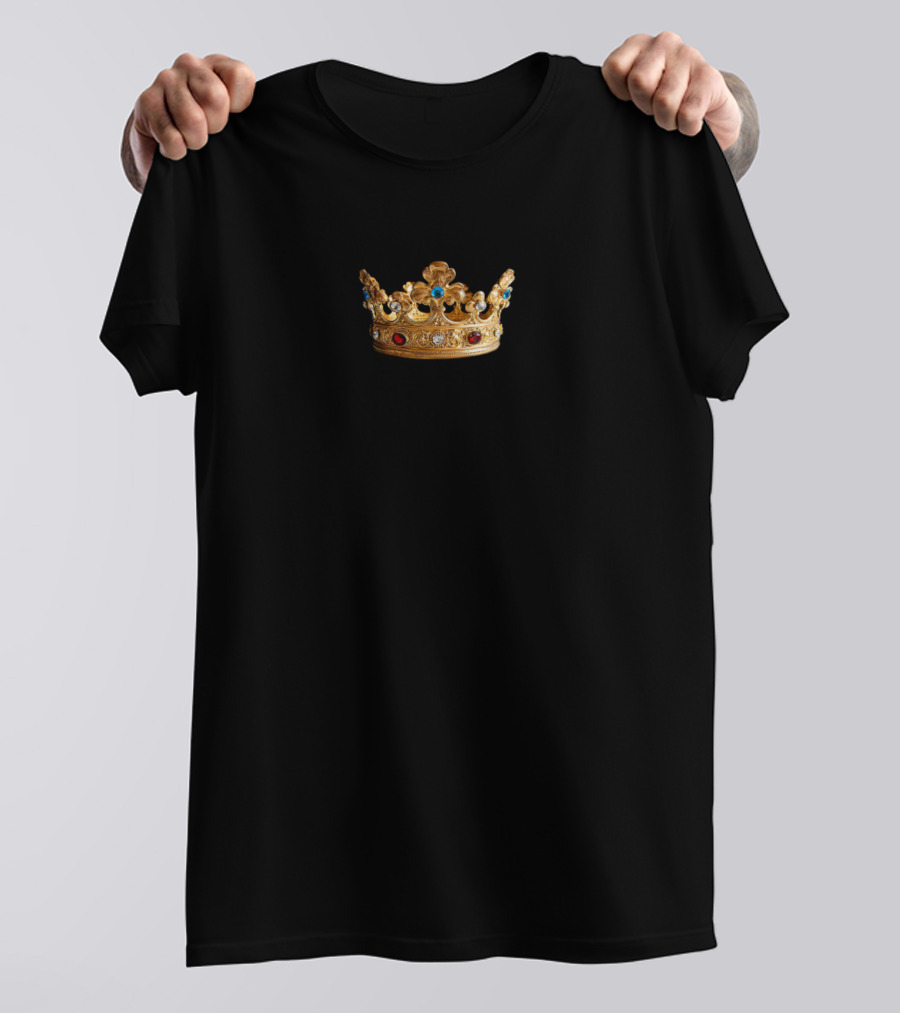 Russell Terrier Dog Wearing Royal Crown T-Shirt