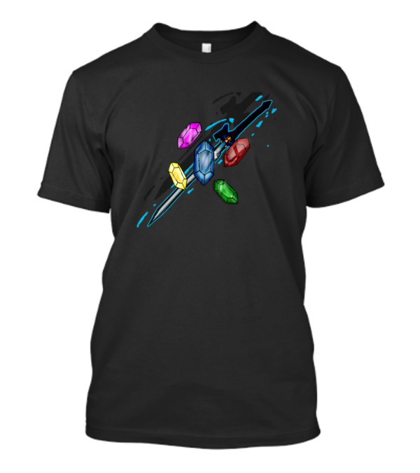 Sailor Pluto Sword And Colorful Gems Magic T-Shirt