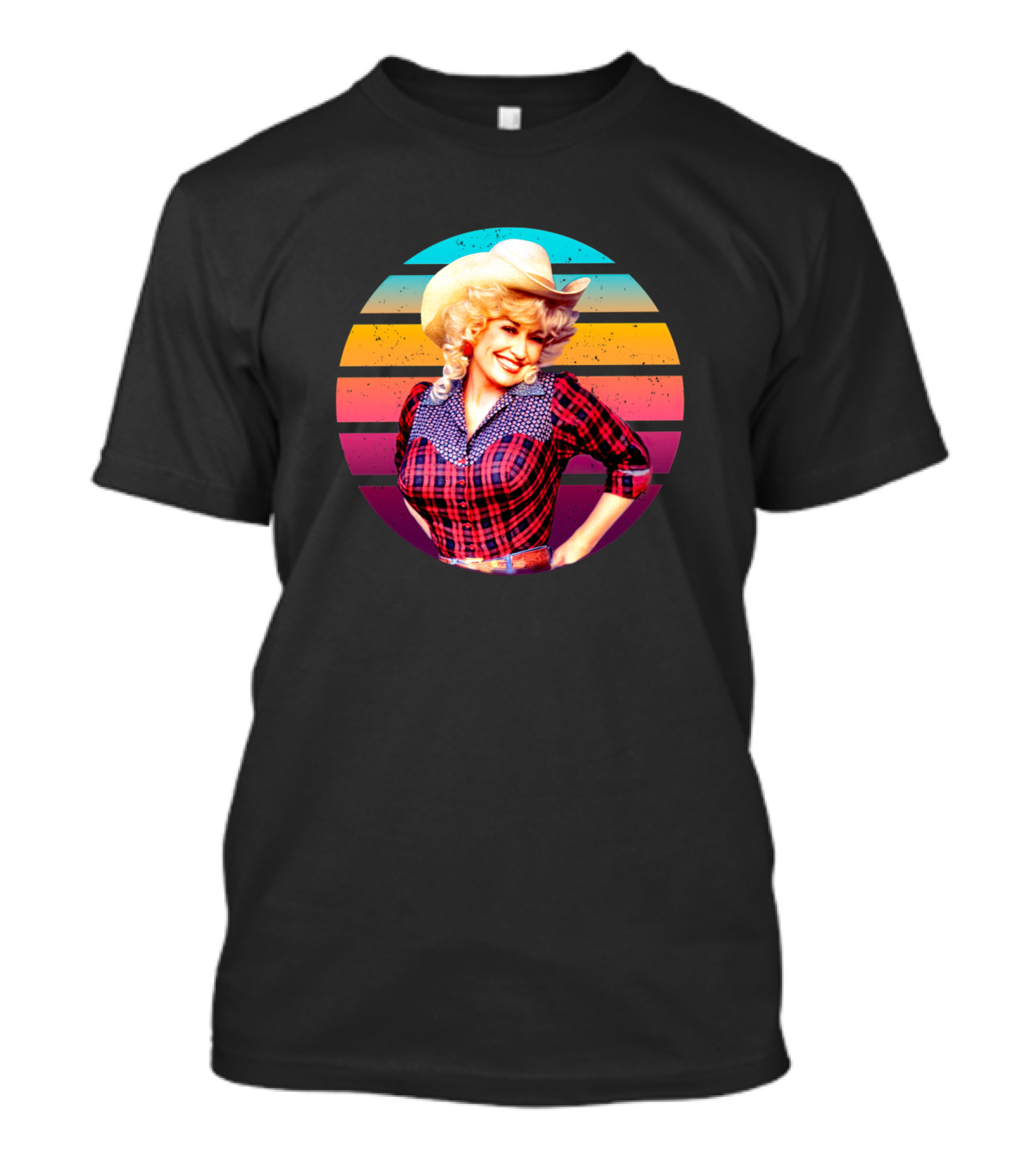 Saint Dolly Parton Retro Sunset Country T-Shirt