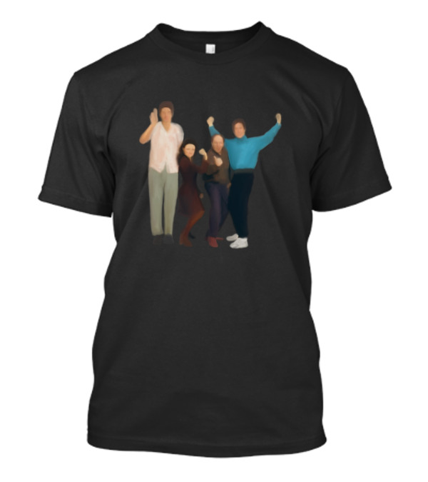 Seinfeld Minimalist Iconic Characters Ensemble T-Shirt