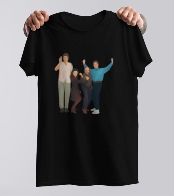 Seinfeld Minimalist Iconic Characters Ensemble T-Shirt