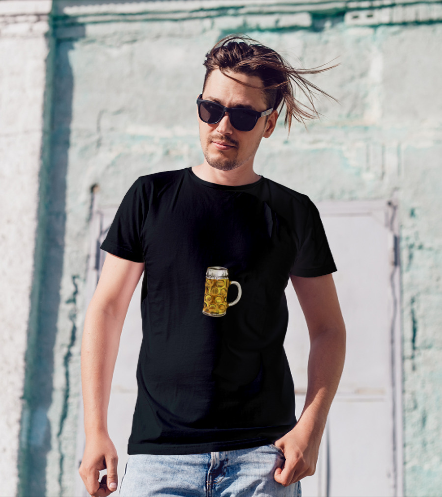 Shuffleboard Powered By Beer Shuffleboard Mug T-Shirt