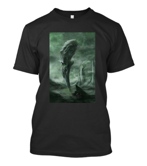 Starcraft Protoss Nydus Network Clouds Mystic Landscape T-Shirt