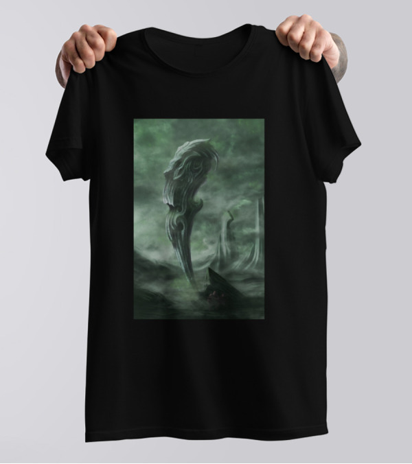 Starcraft Protoss Nydus Network Clouds Mystic Landscape T-Shirt