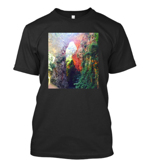 Summer Natural Rock Arch Illuminated By Sunlight T-Shirt