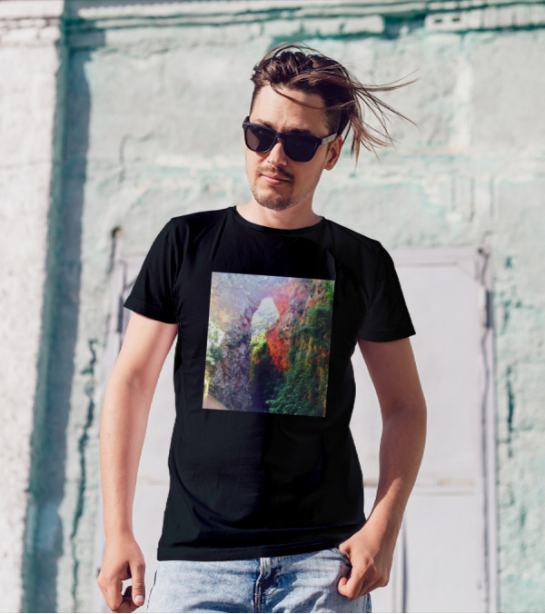 Summer Natural Rock Arch Illuminated By Sunlight T-Shirt