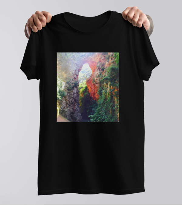 Summer Natural Rock Arch Illuminated By Sunlight T-Shirt