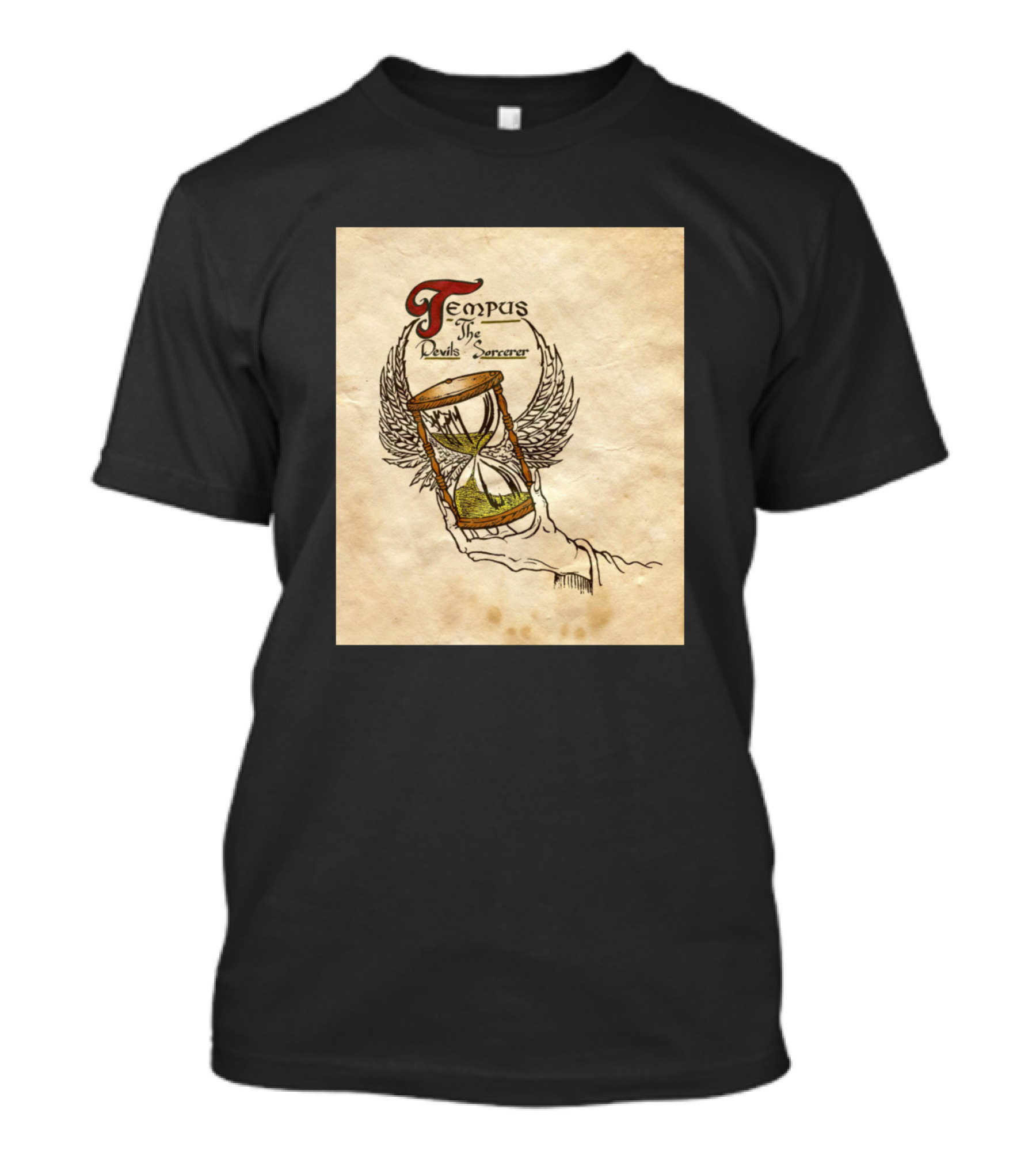 Tempus The Devil's Sorcerer Hourglass Wings T-Shirt