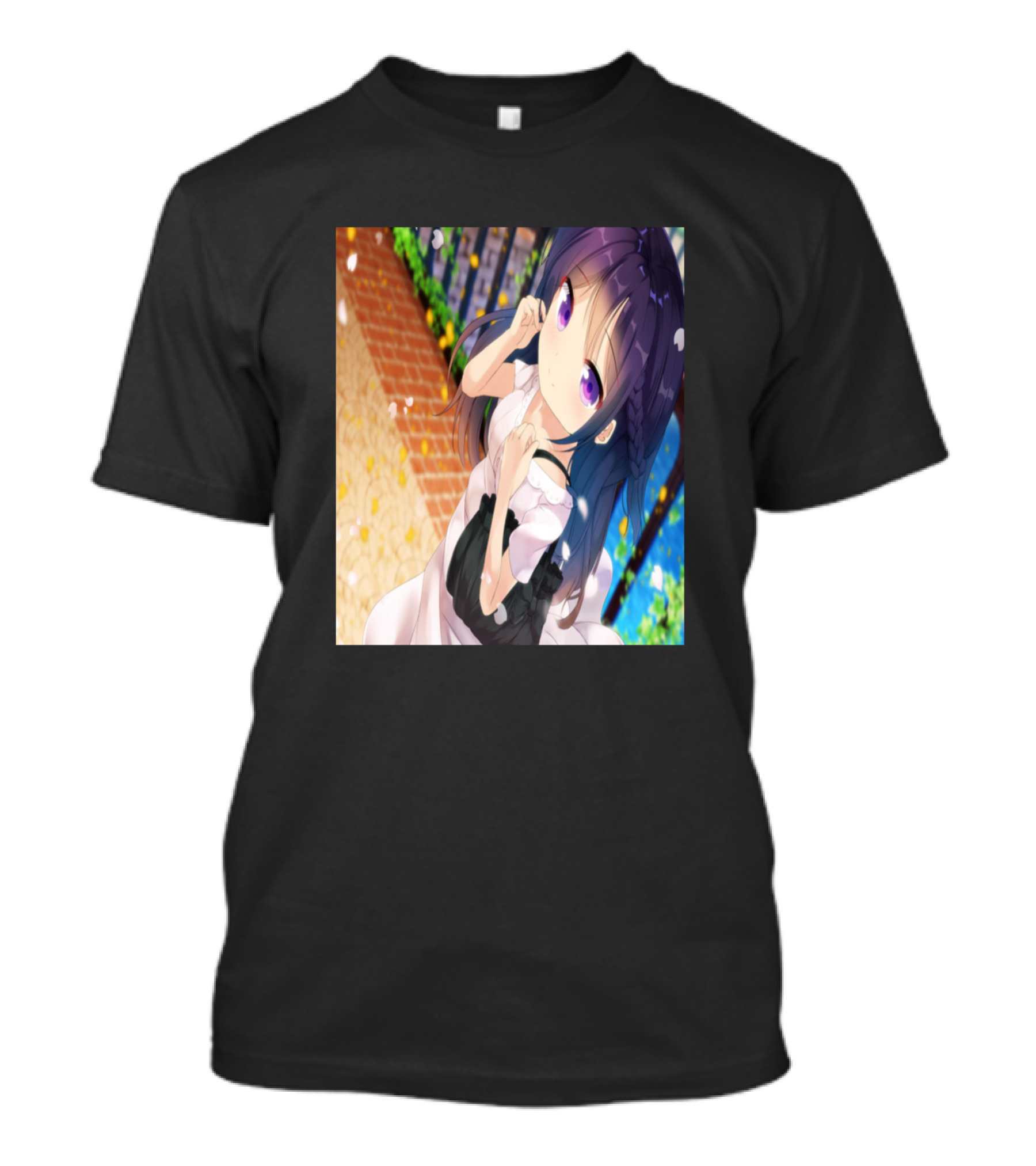 Tereda Rize Anime Character Spring Pathway Scene T-Shirt