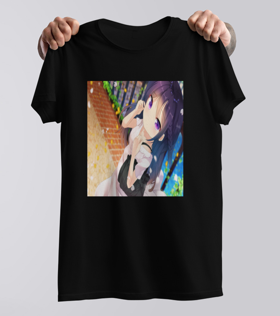 Tereda Rize Anime Character Spring Pathway Scene T-Shirt