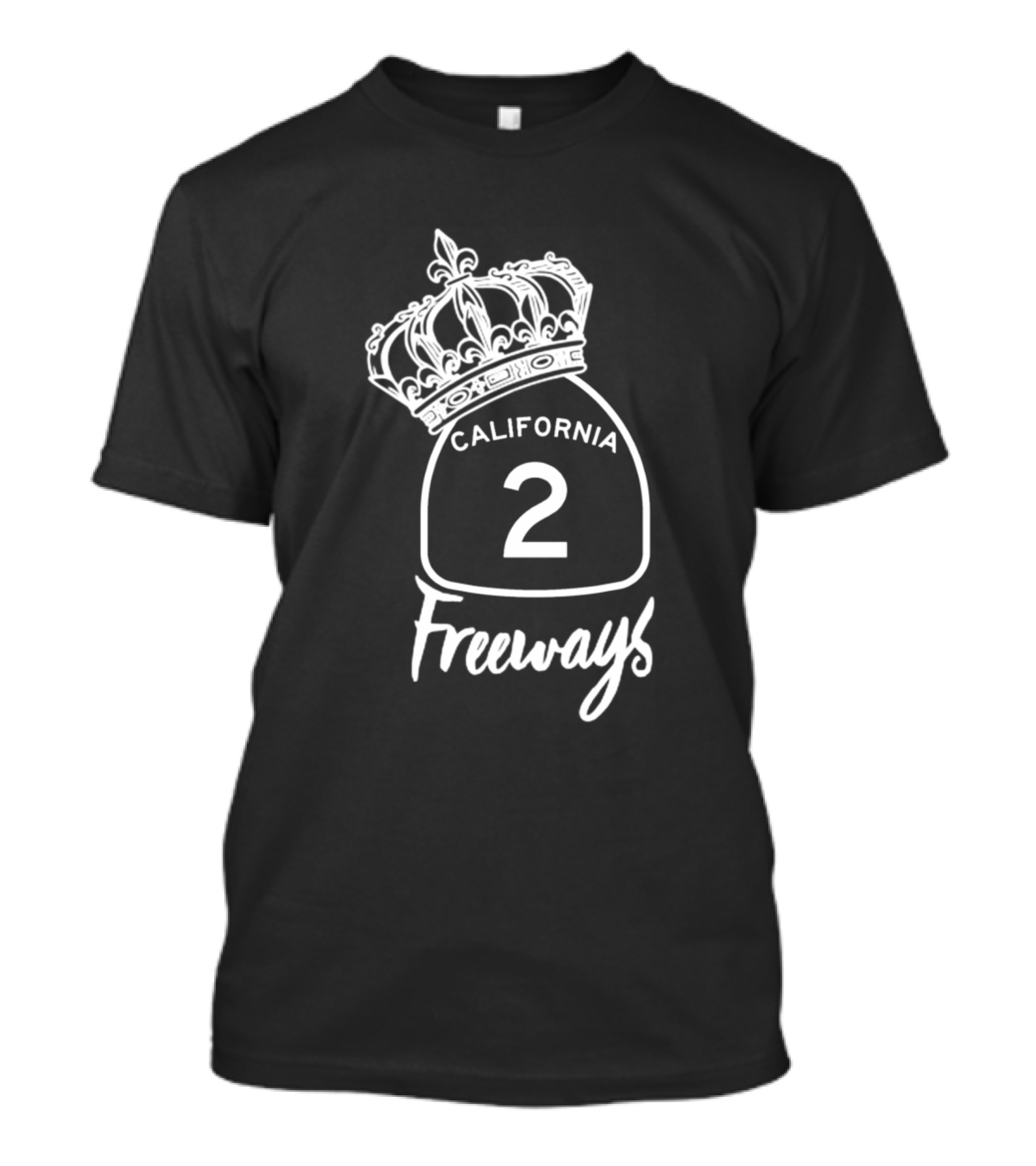 California 2 Freeways Crown T-Shirt