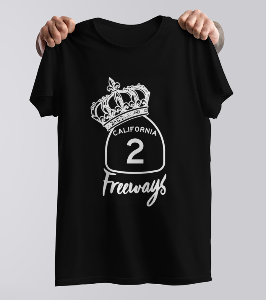 California 2 Freeways Crown T-Shirt