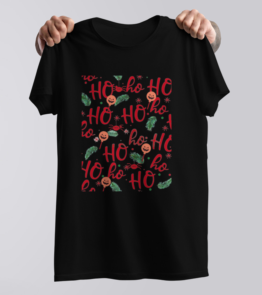 Ho Ho Ho Pumpkin Christmas T-Shirt