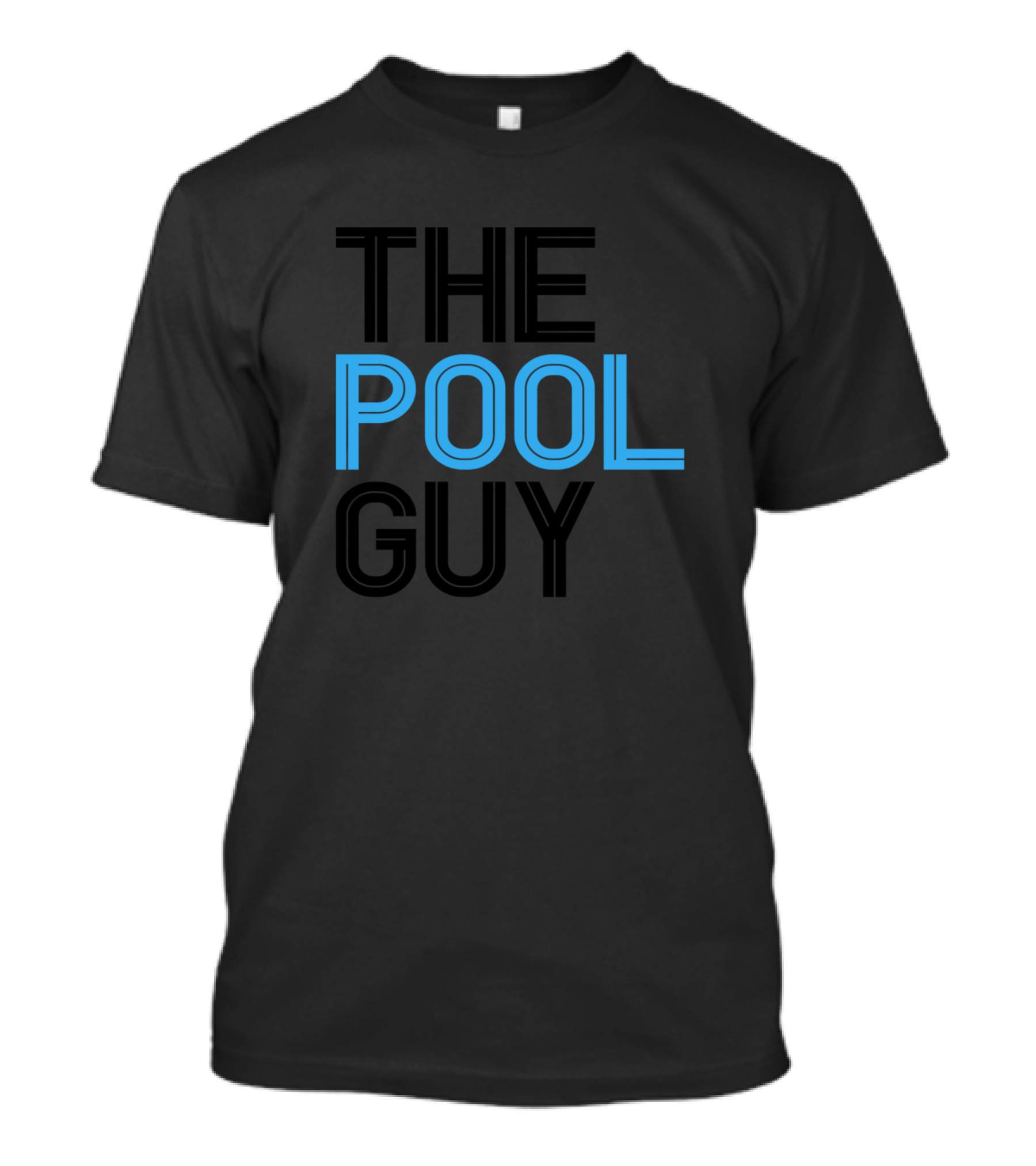 The Pool Guy Black And Blue T-Shirt