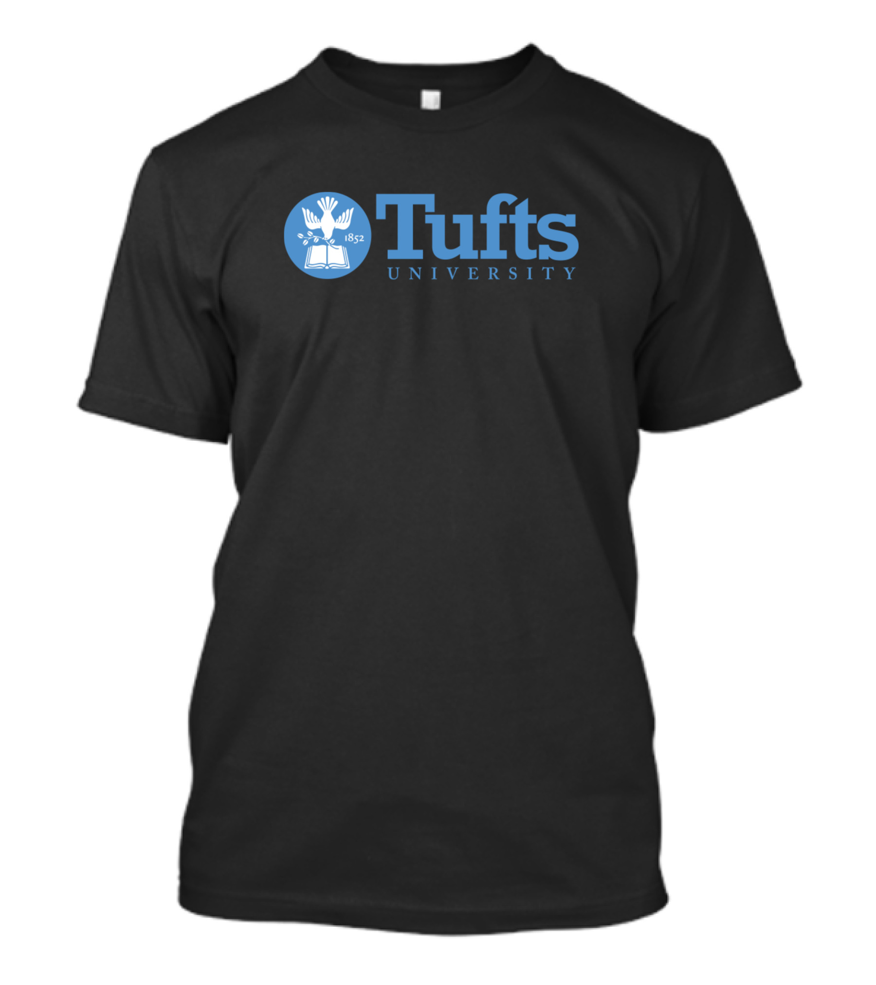 Tufts University 1852 Logo With Book And Lamp T-Shirt