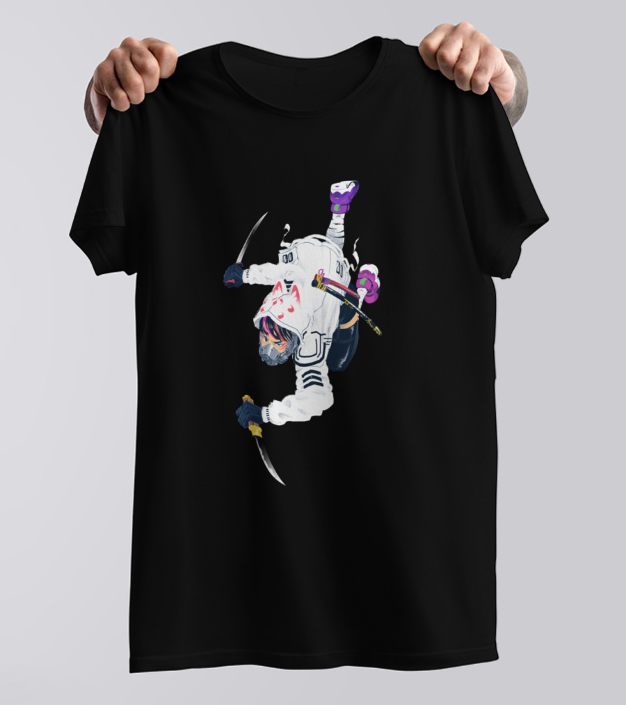 Urban Ninja Cat Hoodie Street T-Shirt