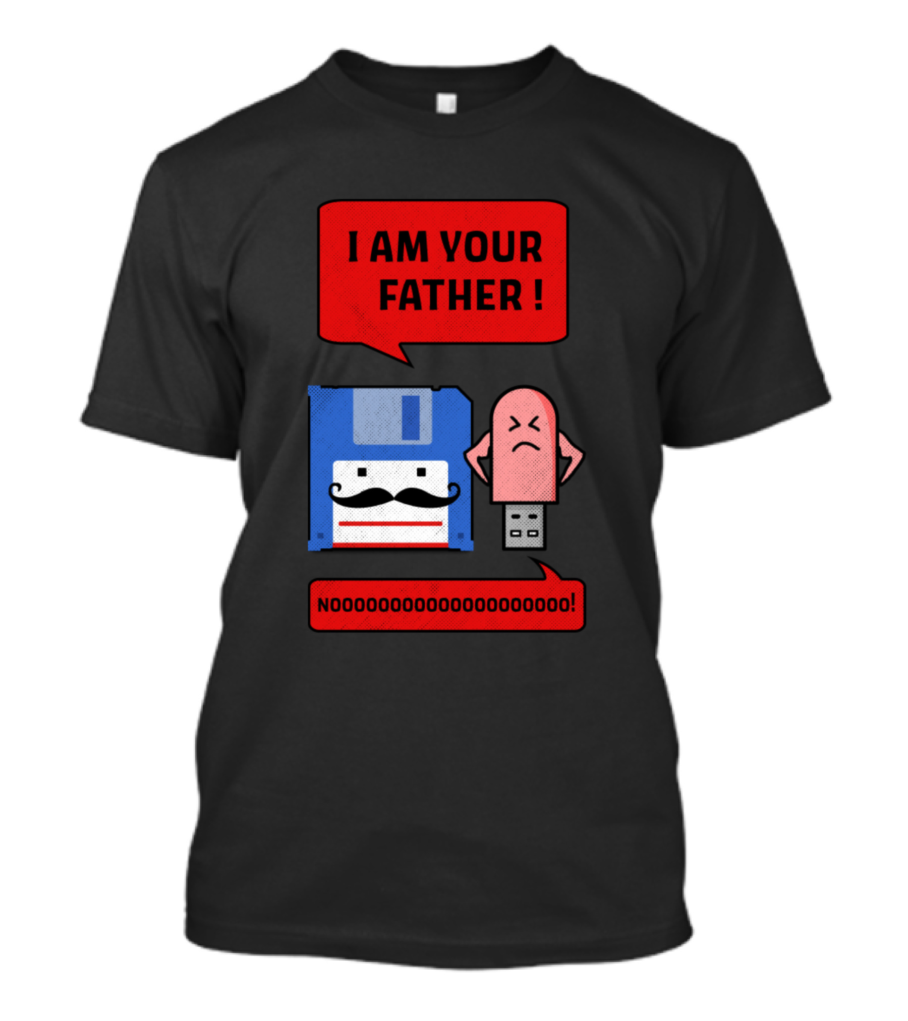 I Am Your Father Floppy Disk USB Nooooooooooooooooo T-Shirt