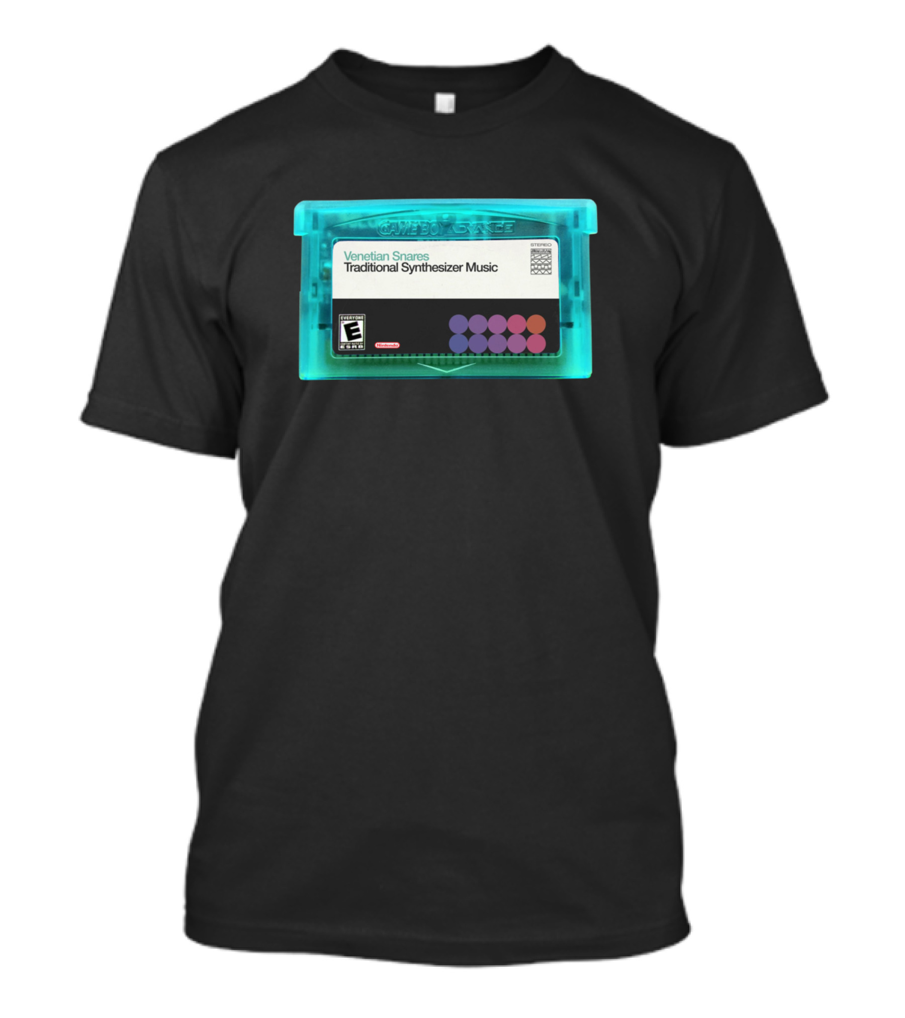 Venetian Snares Traditional Synthesizer Music Game Boy Advance Cartridge T-Shirt