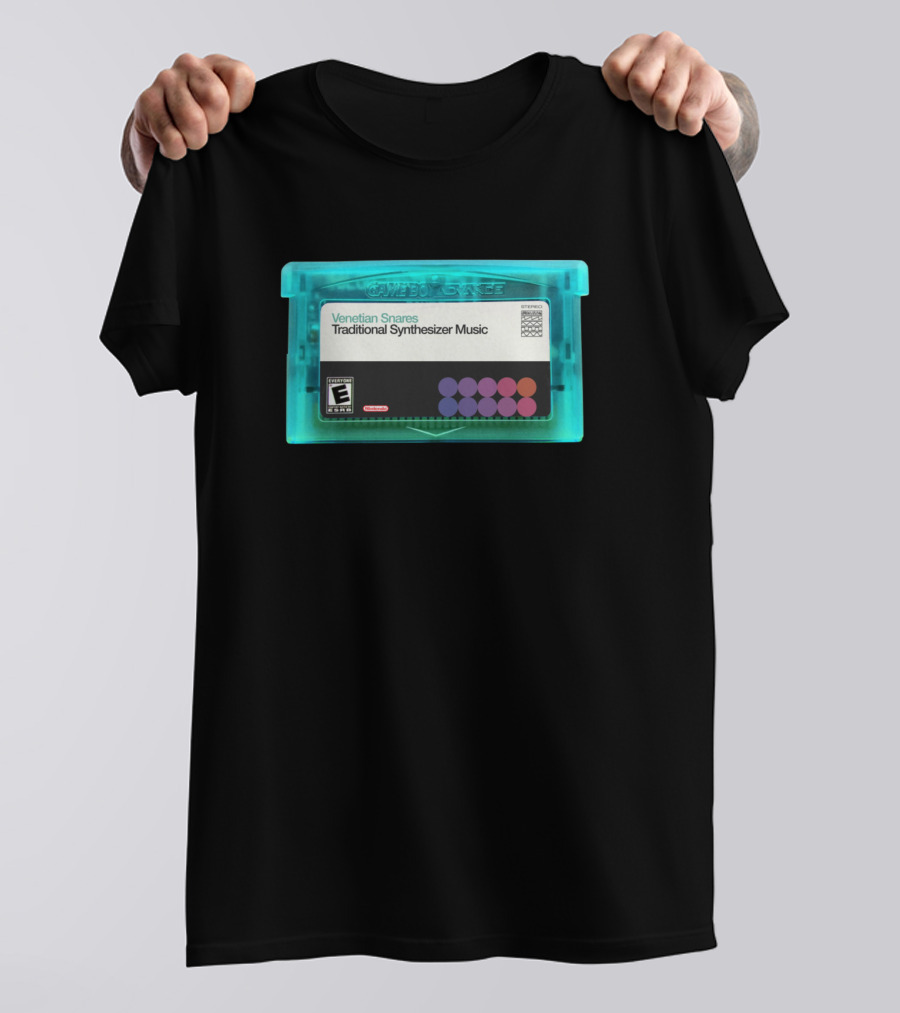 Venetian Snares Traditional Synthesizer Music Game Boy Advance Cartridge T-Shirt