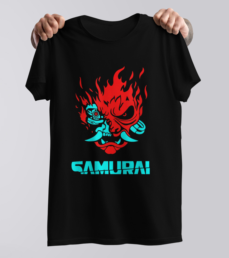 Samurai Japanese Gaming 2077 Vintage Game T-Shirt