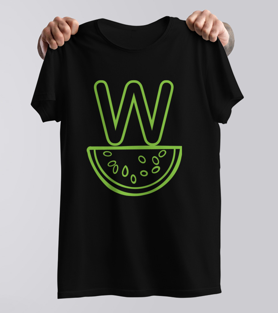 W For Watermelon Wedge T-Shirt