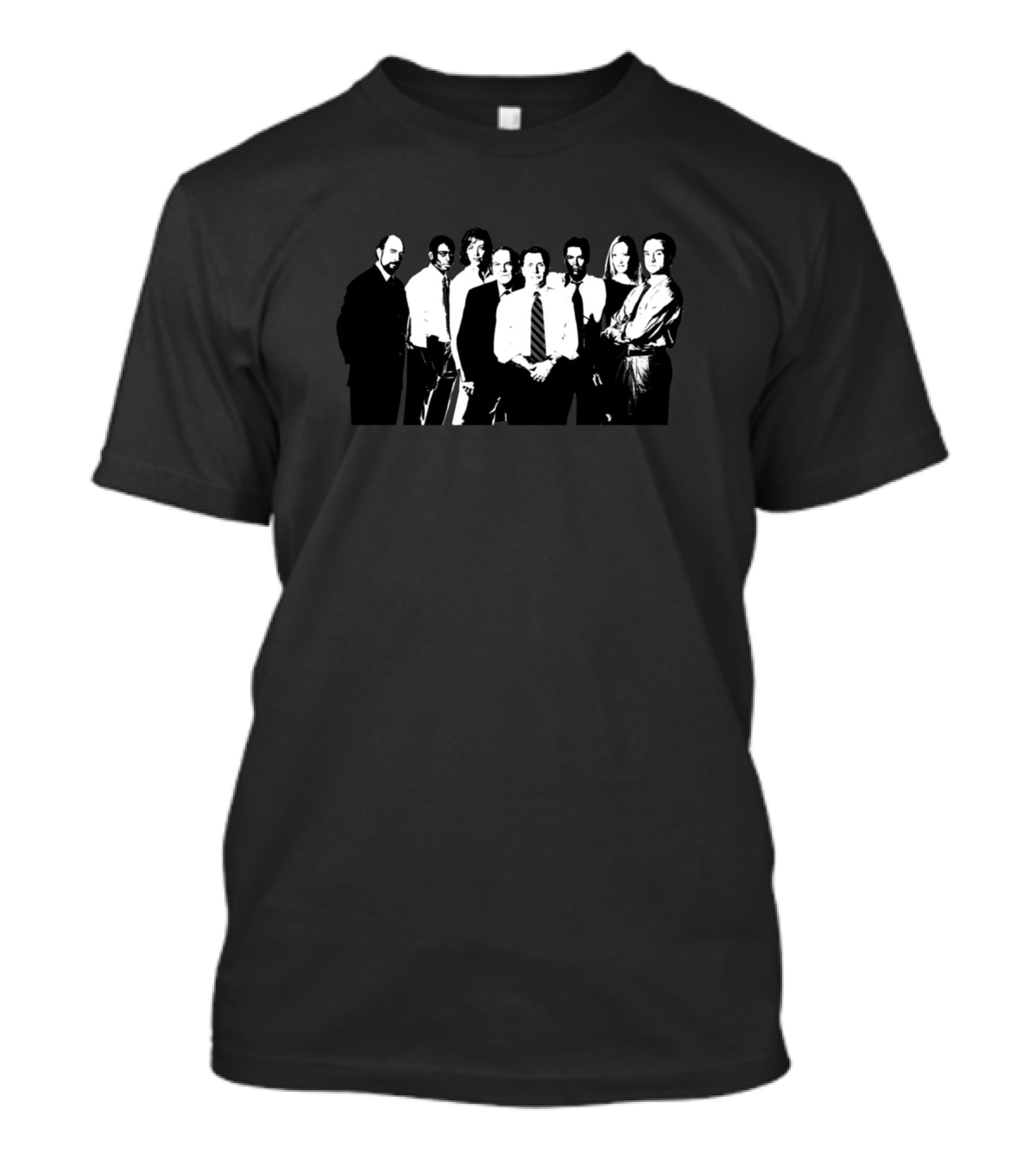 West Wing Cast Silhouette Ensemble Black And White Group Image T-Shirt
