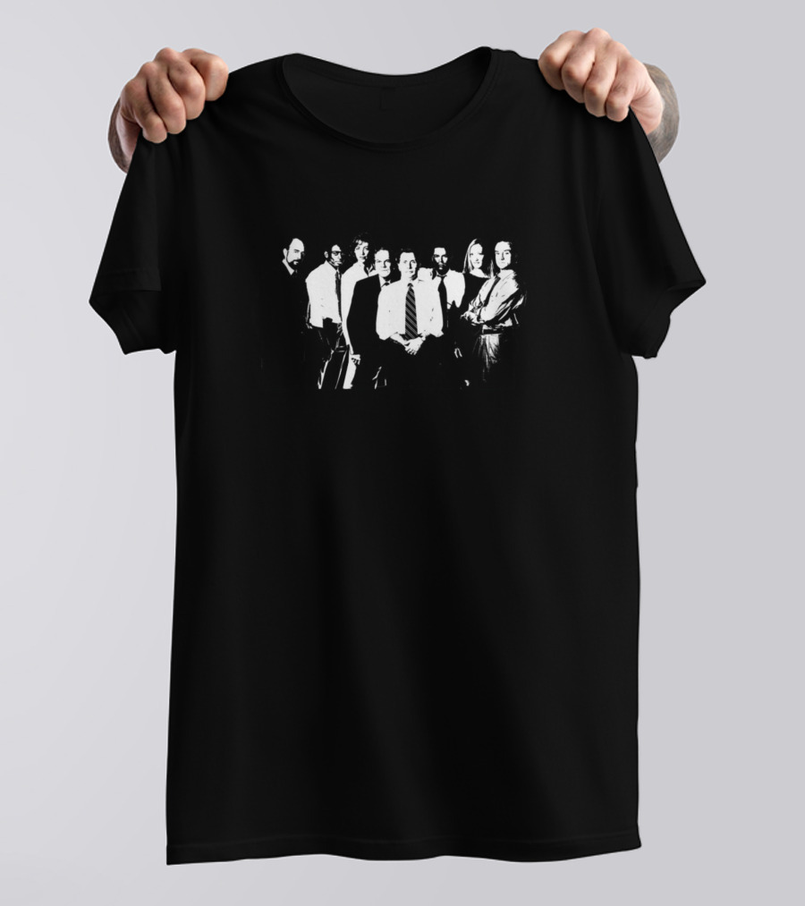 West Wing Cast Silhouette Ensemble Black And White Group Image T-Shirt