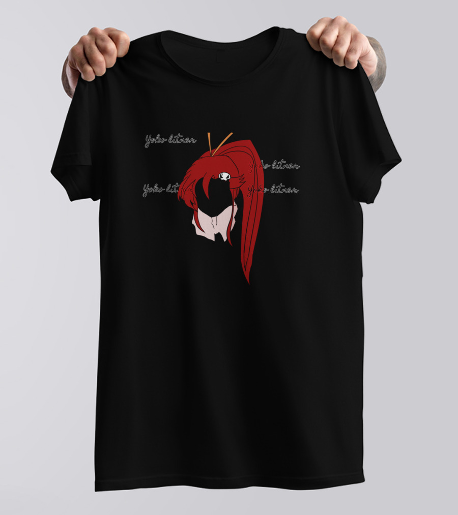 Yoke Lit Red-Haired Anime Character T-Shirt