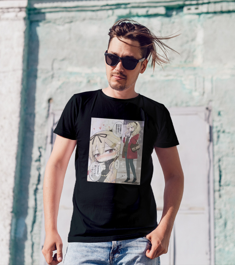 Yuukata Winter Fashion Blonde Anime Character T-Shirt