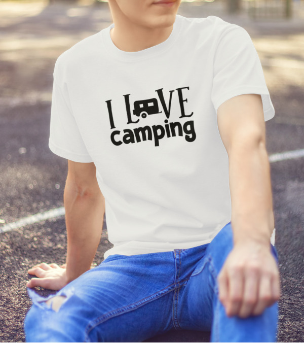 I Love Camping Camper Van T-Shirt