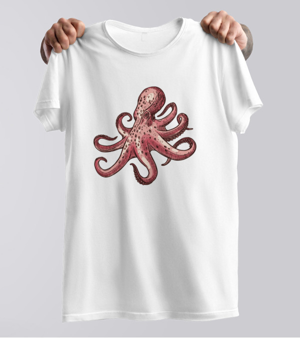 Octopus Sea Monster Birthday T-Shirt