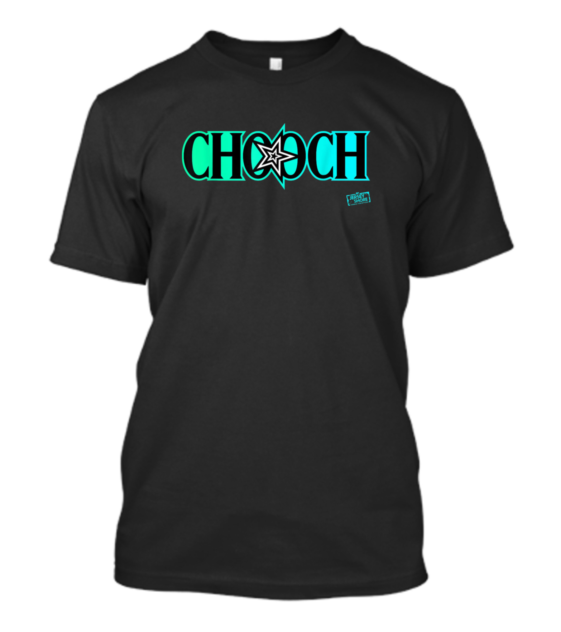 Jersey Shore Chooch Starburst Style Vibrant Neon T-Shirt