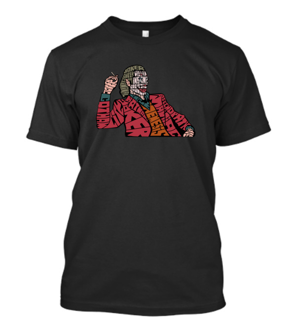 Joker Gotham Villain Arkham Nemesis Calligram T-Shirt