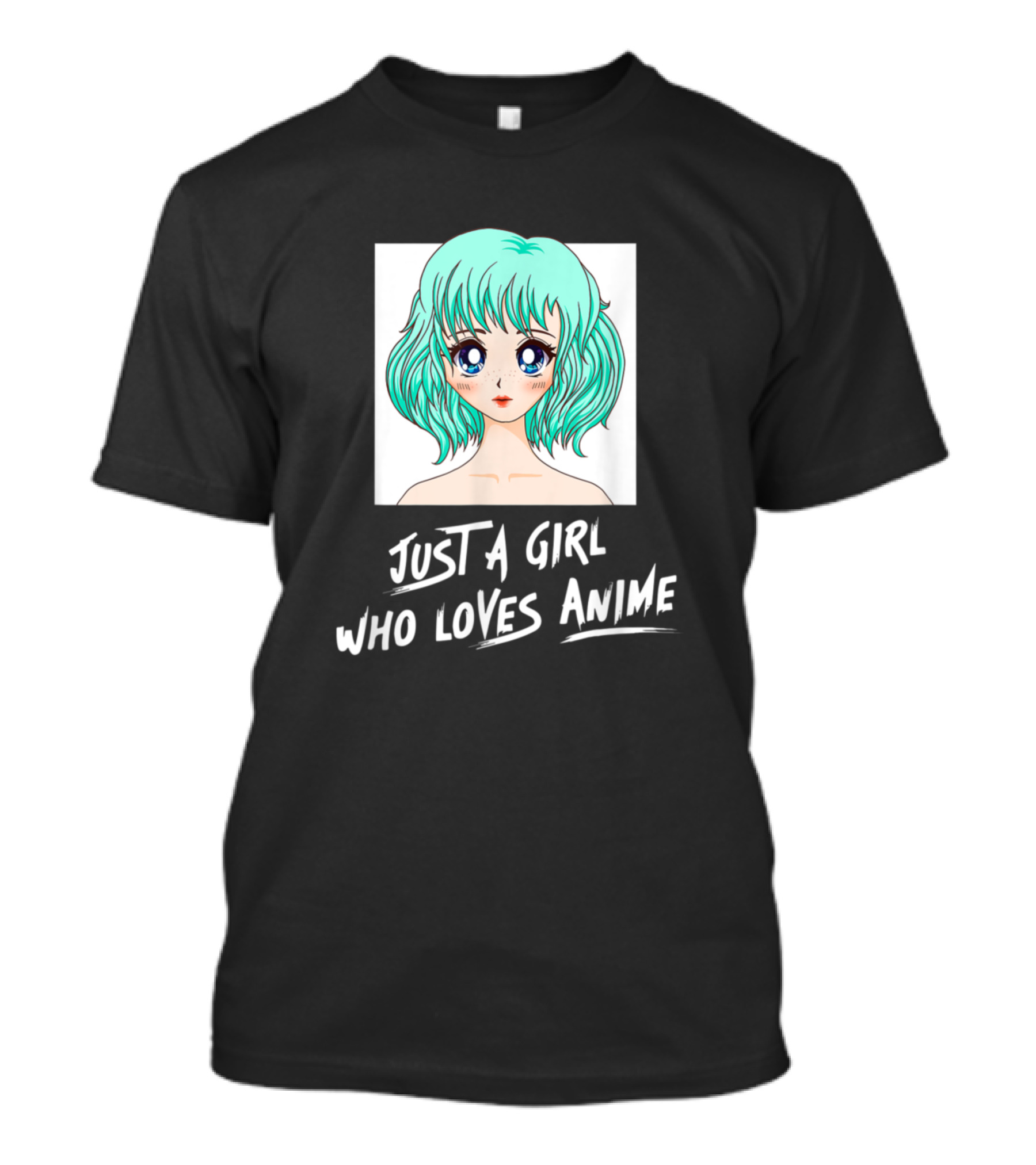 Just A Girl Who Loves Anime Cute Anime Girl T-Shirt