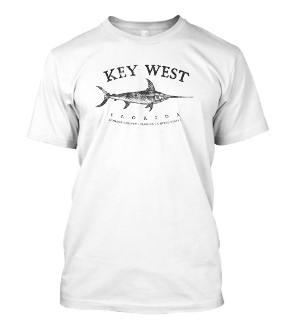 Key West Florida Fishing Marlin Monroe County United States T-Shirt