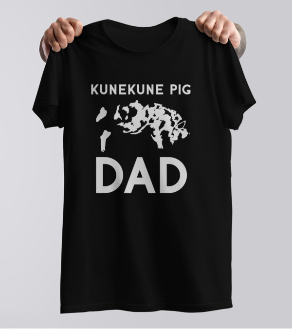 Kunekune Pig Dad Black And White Pig T-Shirt