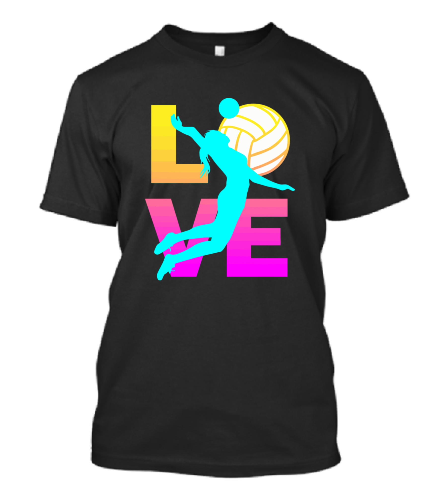 Love Volleyball Girls Women Items T-Shirt