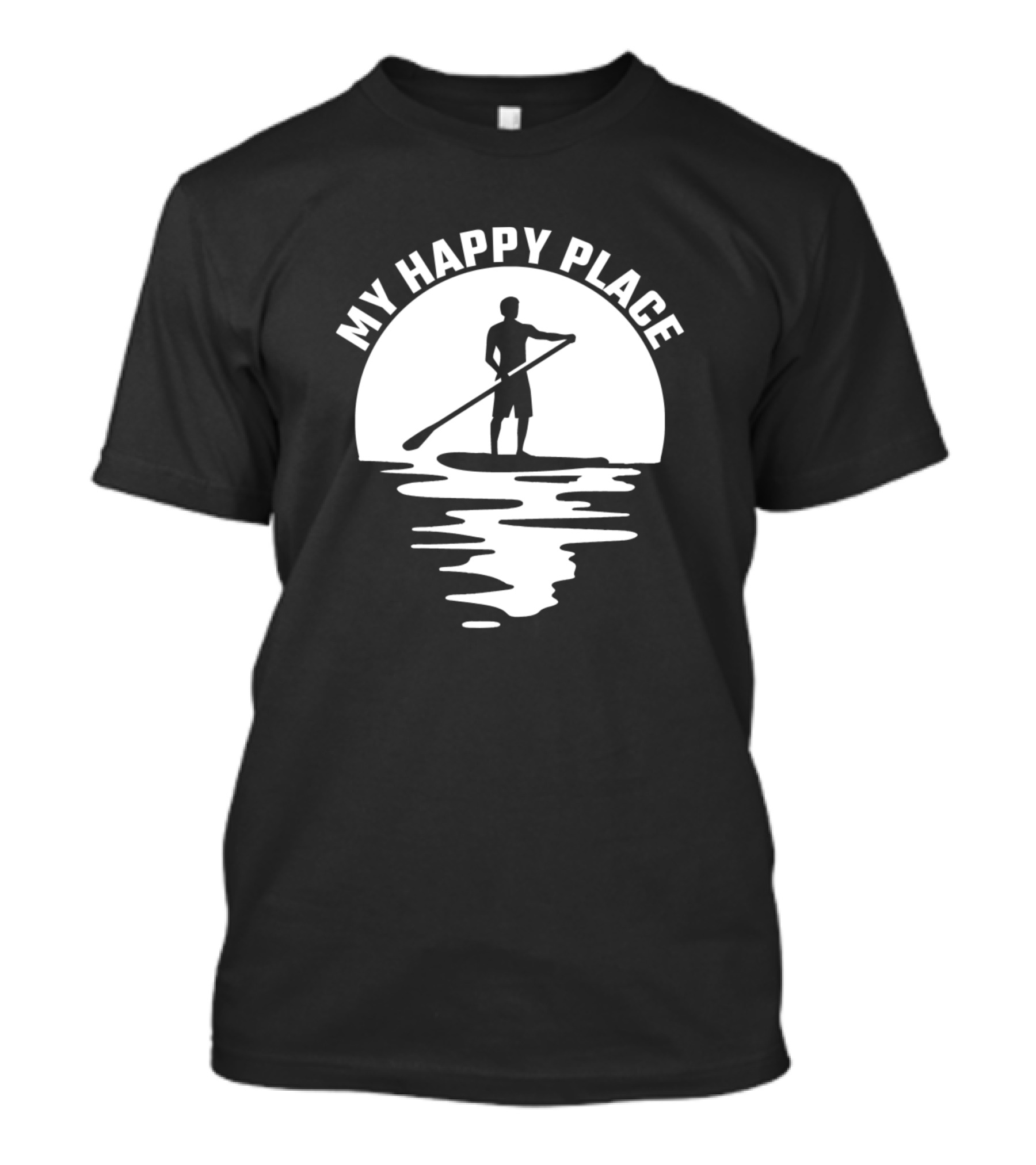 My Happy Place Paddleboarding Sunset T-Shirt