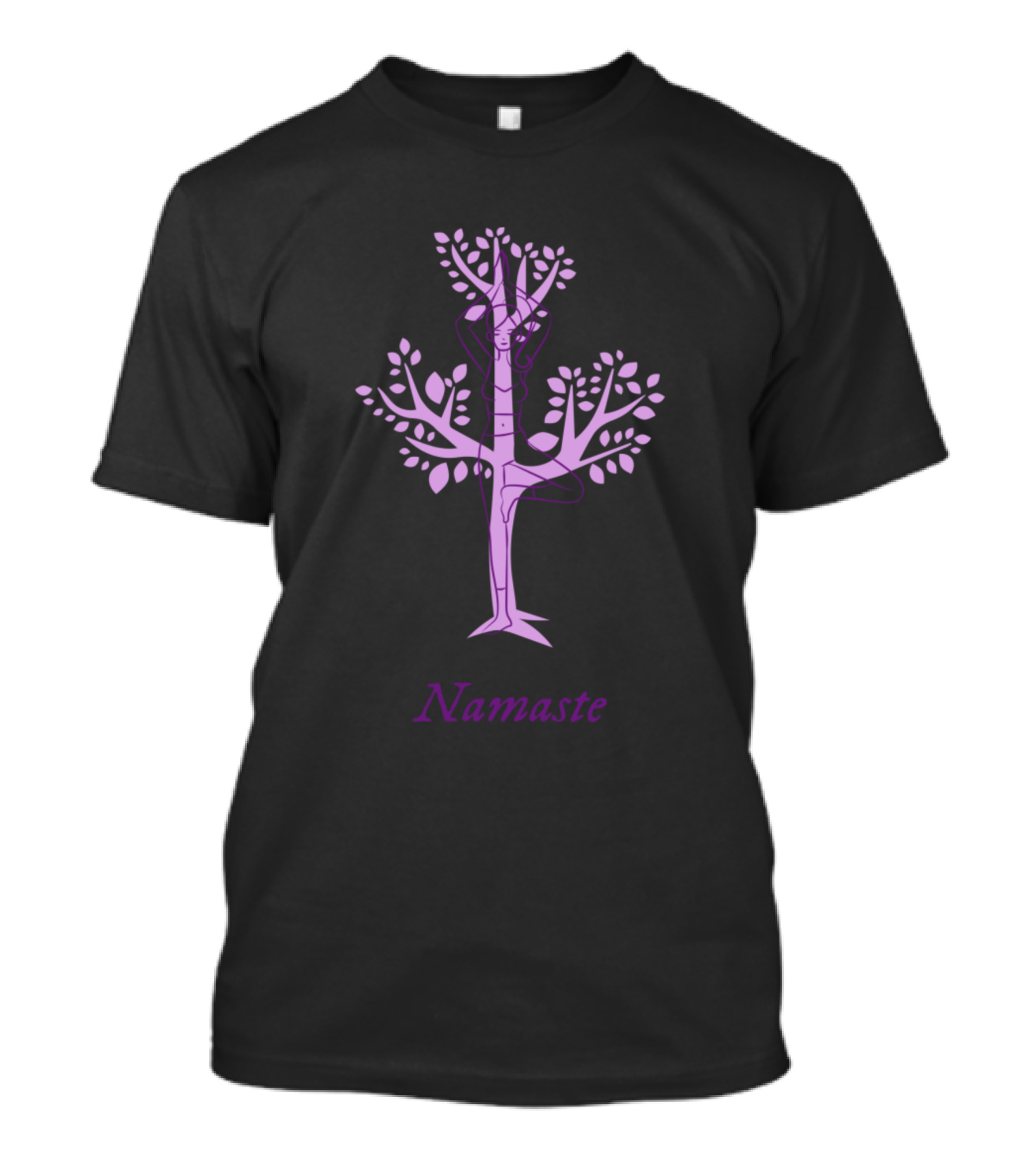 Namaste Tree Pose Yoga T-Shirt